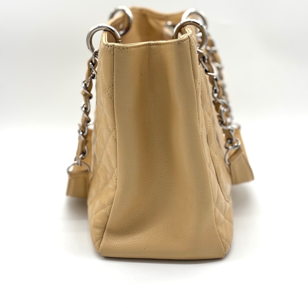 Chanel Beige Quilted Caviar Leather GST Shopper Tote - Picture 2 of 12